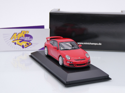 Preview: Minichamps 400065404 # Porsche 911 (997) GT3 Baujahr 2006 " indischrot " 1:43