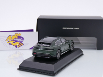 Preview: Norev WAP0201050STCT # Porsche Taycan 4S (J1 PA) Baujahr 2024 " oakgrünmetallic " 1:43