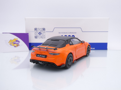 Preview: Solido S1801629 # Alpine A110 Radicale Baujahr 2024 " orangemetallic-schwarz " 1:18