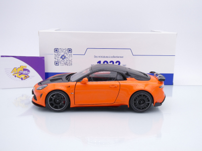 Preview: Solido S1801629 # Alpine A110 Radicale Baujahr 2024 " orangemetallic-schwarz " 1:18