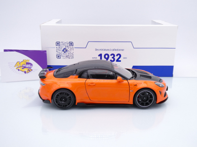 Preview: Solido S1801629 # Alpine A110 Radicale Baujahr 2024 " orangemetallic-schwarz " 1:18