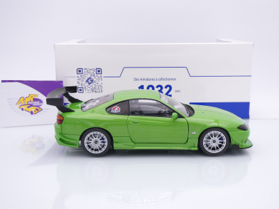 Preview: Solido S1812203 # Nissan Silvia S15 Solido Works Baujahr 1999 " grünmetallic " 1:18