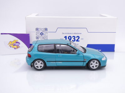 Preview: Solido S1810405 # Honda Civic EG6 Kombi Baujahr 1991 " türkismetallic " 1:18