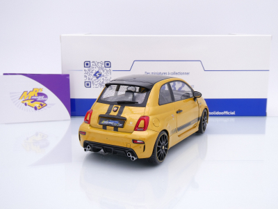 Preview: Solido S1811306 # Fiat Abarth F595 Baujahr 2024 " Solido Works Yellow " 1:18