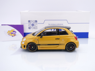 Preview: Solido S1811306 # Fiat Abarth F595 Baujahr 2024 " Solido Works Yellow " 1:18