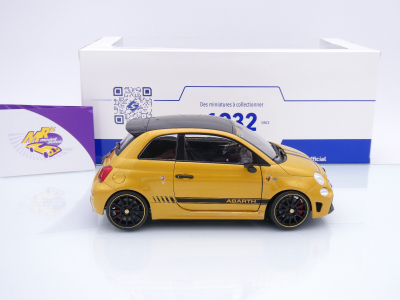 Preview: Solido S1811306 # Fiat Abarth F595 Baujahr 2024 " Solido Works Yellow " 1:18