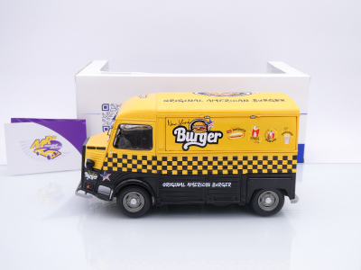 Preview: Solido S1804822 # Citroen HY Foodtruck Baujahr 1969 " New York City Burgers " 1:18