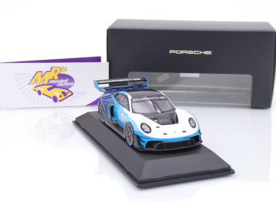 Preview: Spark WAP0205030SGTR # Porsche 911 GT3 R Rennsport #911 2024 " blau-weiß " 1:43