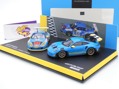 Preview: Minichamps WAP0205120SGT3 # 2er Set Porsche 911 GT3 RS " Daytona Tribute " 1:43
