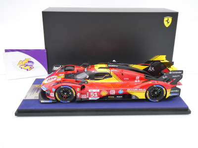 Preview: Look Smart LS18LM049 # Ferrari 499P Hypercar #51 3rd 24h Le Mans 2024 " AF Corse " 1:18