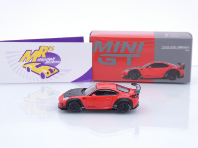 Preview: TSM MINI GT MGT00885-L # Toyota GR86 LB-Works Nation LHD rot-schwarz " Liberty Walk " 1:64