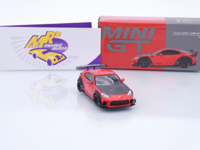 Preview: TSM MINI GT MGT00885-L # Toyota GR86 LB-Works Nation LHD rot-schwarz " Liberty Walk " 1:64