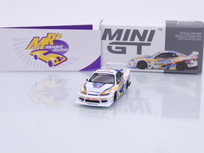TSM MINI GT MGT00895-L # Nissan Silvia S15 LB-Super Silhouette #555 LHD " Formula Drift Japan 2023 " 1:64