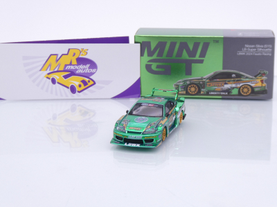 TSM MINI GT MGT00858-L # Nissan Silvia S15 LB-Super Silhouette #555 LHD " Fausto Racing LBWK 2024 " 1:64
