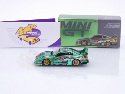 Preview: TSM MINI GT MGT00858-L # Nissan Silvia S15 LB-Super Silhouette #555 LHD " Fausto Racing LBWK 2024 " 1:64