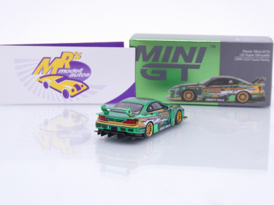 Preview: TSM MINI GT MGT00858-L # Nissan Silvia S15 LB-Super Silhouette #555 LHD " Fausto Racing LBWK 2024 " 1:64