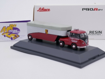 Preview: Schuco Pro.R64 20010 # Volkswagen T1 Renntransporter " Continental Motors - Volkswagen Porsche " 1:64