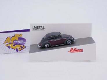 Preview: Schuco 20269 # Volkswagen Käfer Lowrider " mattgraumetallic-dunkelrot " 1:64