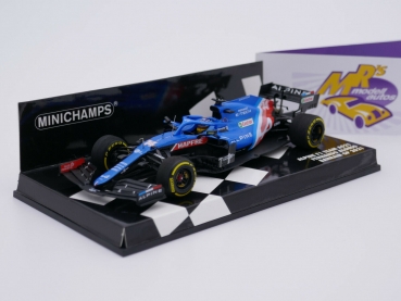 Minichamps 417210114 # Alpine F1 A521 Nr.14 Bahrain GP 2021 " Fernando Alonso " 1:43