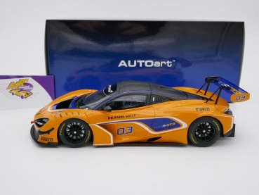 Preview: AUTOart 81942 # McLaren 720S GT3 Nr.03 Presentation Car 2019 " orange " 1:18