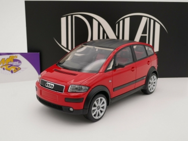 DNA Collectibles 000084 # Audi A2 (8Z) Colour Storm Baujahr 2003 " rot " 1:18
