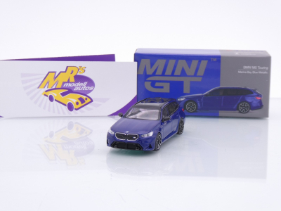 TSM MINI GT MGT01080-L # BMW M5 G99 Touring 2024 LHD " dunkelblaumetallic " 1:64