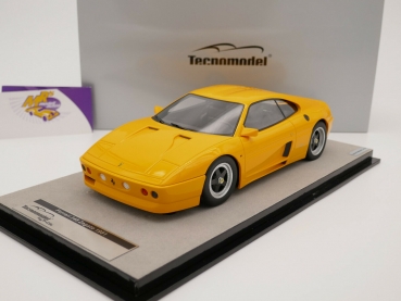 Tecnomodel TM18-131A # Ferrari 348 Zagato Baujahr 1991 " yellow  modena " 1:18