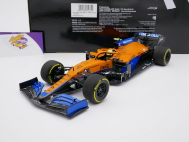 Minichamps 530211804 # McLaren MCL35M F1 Bahrain GP 2021 " Lando Norris " 1:18
