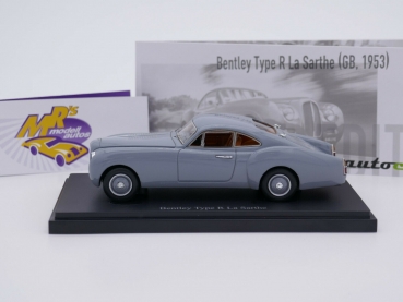 Preview: Autocult 05038 # Bentley Type R La Sarthe Coupe Baujahr 1953 " grau " 1:43