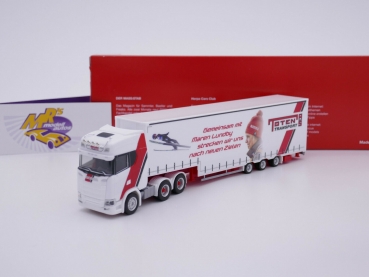 Herpa 313988 # Scania CS Highline 6x4 Meusburger-Sattelzug " Toten Transport " 1:87