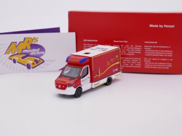 Herpa 096416 # Mercedes Benz Sprinter 2018 RTW " Feuerwehr Stolberg " 1:87