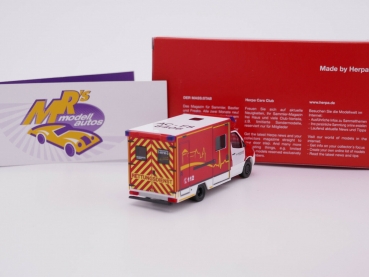 Preview: Herpa 096416 # Mercedes Benz Sprinter 2018 RTW " Feuerwehr Stolberg " 1:87