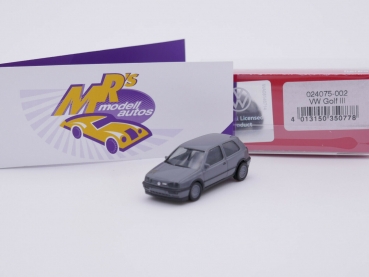 Herpa 024075-002 # Volkswagen Golf III VR6 Baujahr 1991 mit BBS Felgen " grau " 1:87