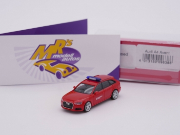 Herpa 096386 # Audi A4 Avant Einsatzfahrzeug " Feuerwehr Stolberg " 1:87