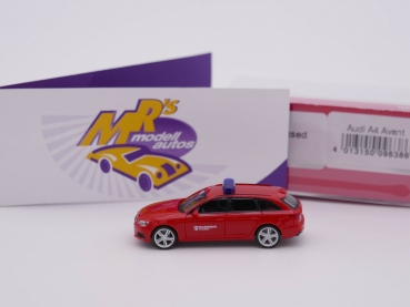 Preview: Herpa 096386 # Audi A4 Avant Einsatzfahrzeug " Feuerwehr Stolberg " 1:87