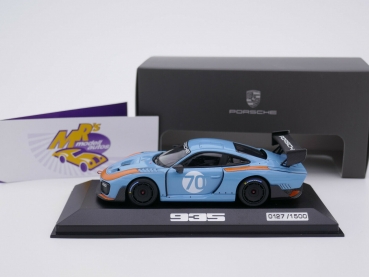 Preview: Minichamps WAP020955OPGLF # Porsche 935/19 auf Basis GT2 RS Nr.70 " Gulf " 1:43