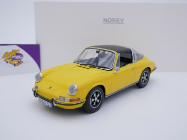Norev 187643 # Porsche 911 E Targa Baujahr 1969 " gelb " 1:18