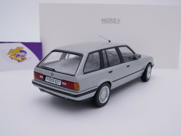 Preview: Norev 183216 # BMW 325i Touring E30 Baujahr 1991 " silbermetallic " 1:18