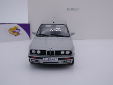 Preview: Norev 183216 # BMW 325i Touring E30 Baujahr 1991 " silbermetallic " 1:18