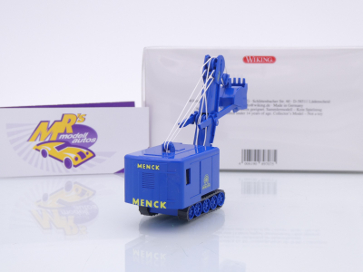 Preview: Wiking 0897 07 # Menck-Bagger Baujahr 1954-56 " Enzianblau " 1:87