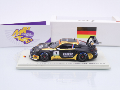 Preview: Spark SG718 # Porsche 911 GT3 Carrera Cup Germany Champ 2024 " ten Voorde " 1:43