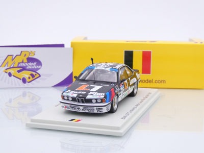 Spark SB665 # BMW 635 CSi #18 24h Spa 1987 " Walterloo Motor Lease Plan " 1:43