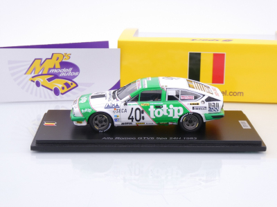 Preview: Spark SB544 # Alfa Romeo GTV 6 #40 24h Spa 1983 " Luigi Racing / Totip " 1:43