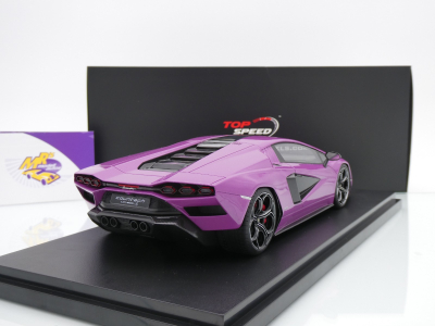 Preview: Top Speed TS0624 # Lamborghini Countach LPI 800-4 Baujahr 2023 " Viola 30th " 1:18