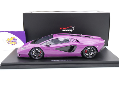 Preview: Top Speed TS0624 # Lamborghini Countach LPI 800-4 Baujahr 2023 " Viola 30th " 1:18