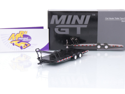 TSM MINI GT MGTAC19 # Autotransportanhänger Car Hauler Typ B " schwarz " 1:64