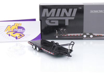 Preview: TSM MINI GT MGTAC19 # Autotransportanhänger Car Hauler Typ B " schwarz " 1:64