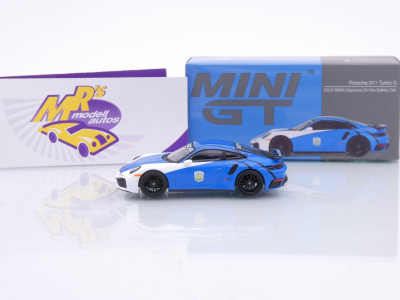 Preview: TSM MINI GT MGT00735-L # Porsche 911 992 Turbo S " Safety Car 24h Daytona " 1:64