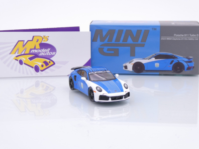 Preview: TSM MINI GT MGT00735-L # Porsche 911 992 Turbo S " Safety Car 24h Daytona " 1:64