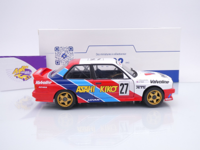 Preview: Solido S1801529 # BMW M3 E30 #27 JTCC 1986 " Kawamoto - Reid / Asahi Kiko " 1:18